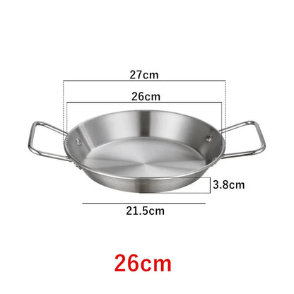 Royallure Stainless Steel Cooking Pot with Double Handle – Induction Compatible Frying Pan, Elegant Design, Multiple Sizes Available 11