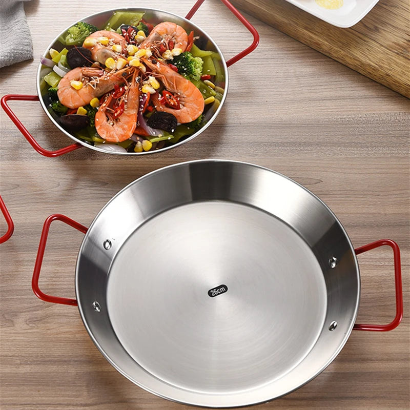 Royallure Stainless Steel Cooking Pot with Double Handle – Induction Compatible Frying Pan, Elegant Design, Multiple Sizes Available 3