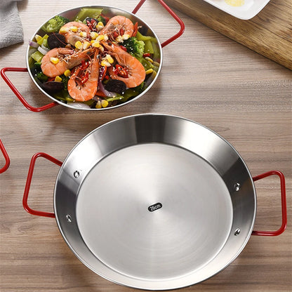 Royallure Stainless Steel Cooking Pot with Double Handle – Induction Compatible Frying Pan, Elegant Design, Multiple Sizes Available 3