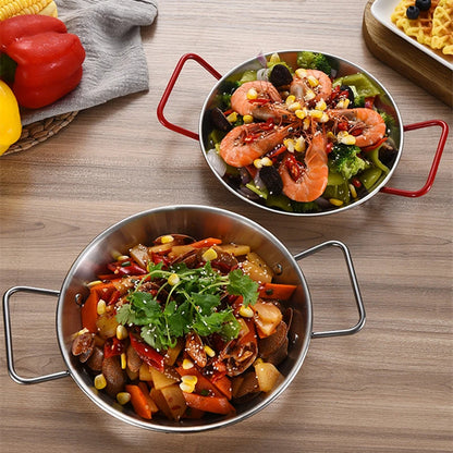Royallure Stainless Steel Cooking Pot with Double Handle – Induction Compatible Frying Pan, Elegant Design, Multiple Sizes Available 5