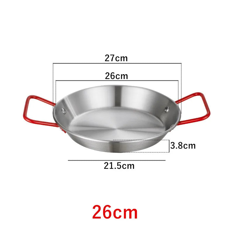 Royallure Stainless Steel Cooking Pot with Double Handle – Induction Compatible Frying Pan, Elegant Design, Multiple Sizes Available 6