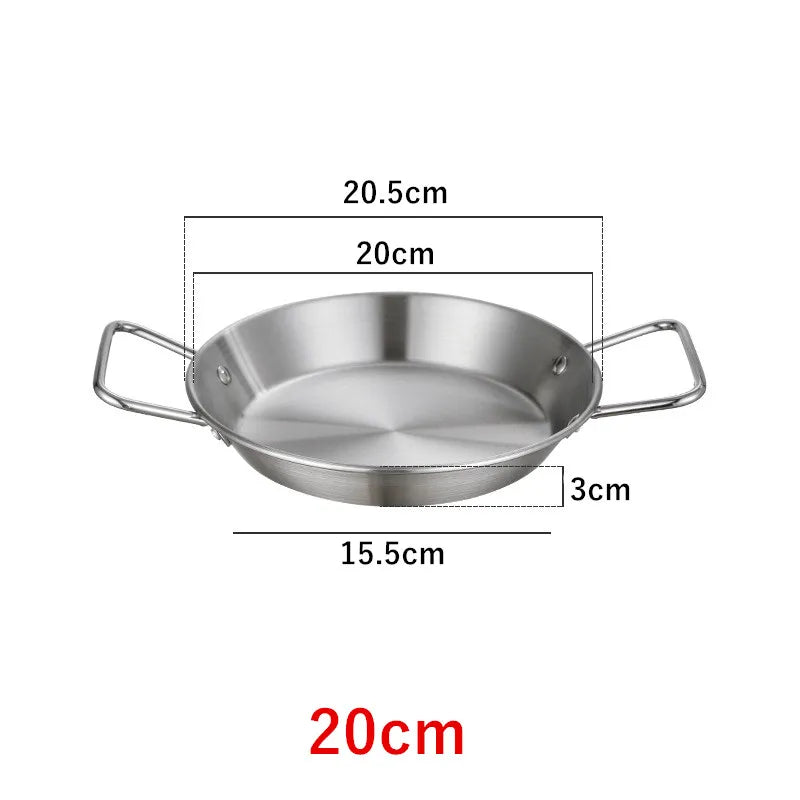 Royallure Stainless Steel Cooking Pot with Double Handle – Induction Compatible Frying Pan, Elegant Design, Multiple Sizes Available 7