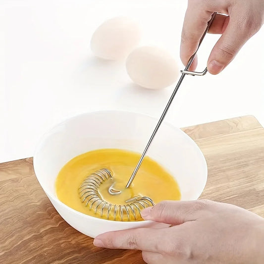 Royallure Stainless Steel Mini Whisk - Handheld Egg Whisk for Effortless Mixing and Frothing, Compact Kitchen Tool 0