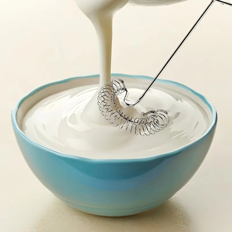 Royallure Stainless Steel Mini Whisk - Handheld Egg Whisk for Effortless Mixing and Frothing, Compact Kitchen Tool 3