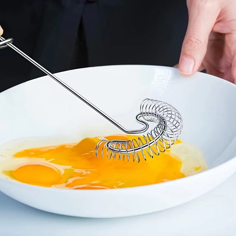 Royallure Stainless Steel Mini Whisk - Handheld Egg Whisk for Effortless Mixing and Frothing, Compact Kitchen Tool 4