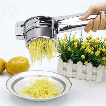 Royallure Stainless Steel Potato Ricer with 3 Discs – Ergonomic Potato Press for Smooth Mashed Potatoes and Baby Food 4