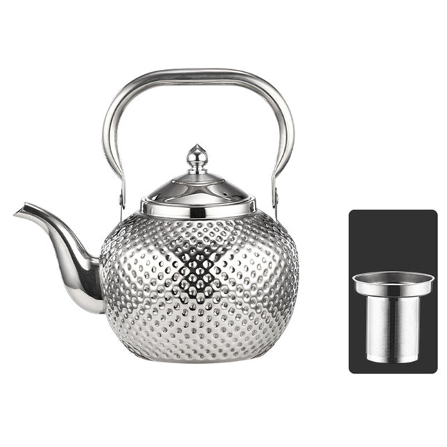 Royallure Stainless Steel Tea Kettle with Ergonomic Handle & Tea Strainer 0