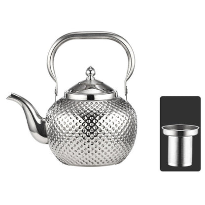 Royallure Stainless Steel Tea Kettle with Ergonomic Handle & Tea Strainer 0
