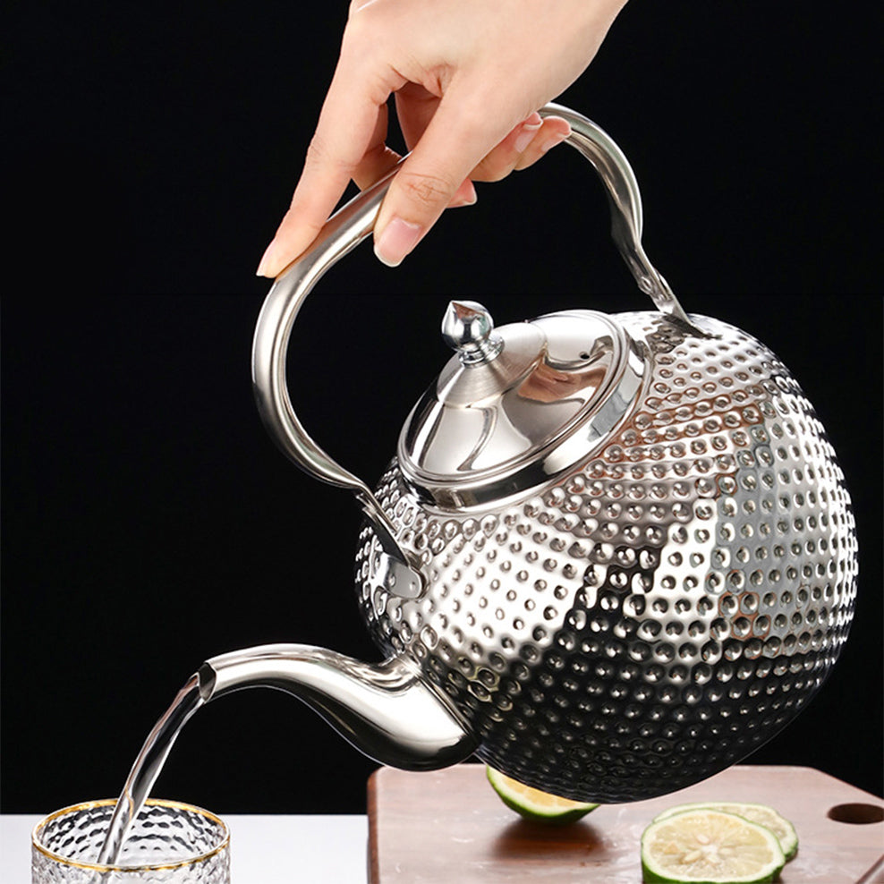 Royallure Stainless Steel Tea Kettle with Ergonomic Handle & Tea Strainer 1