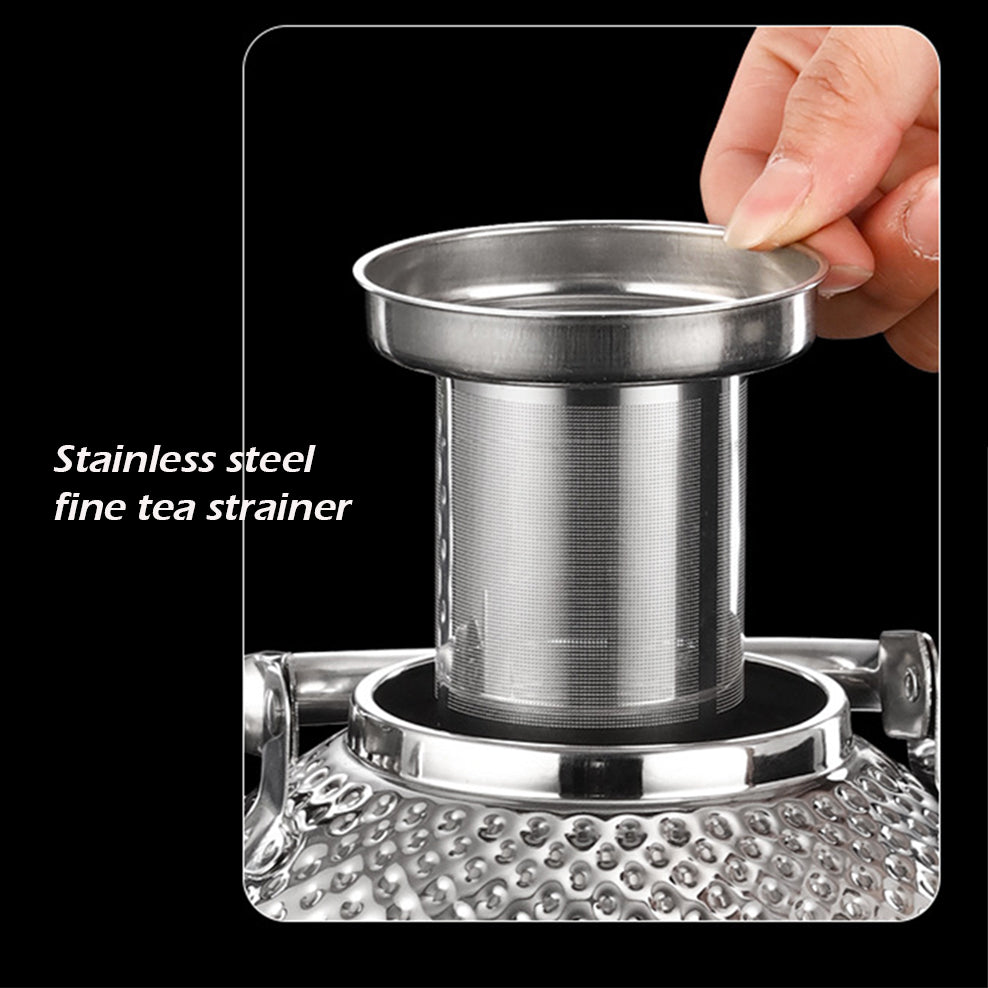 Royallure Stainless Steel Tea Kettle with Ergonomic Handle & Tea Strainer 3