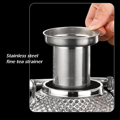 Royallure Stainless Steel Tea Kettle with Ergonomic Handle & Tea Strainer 3