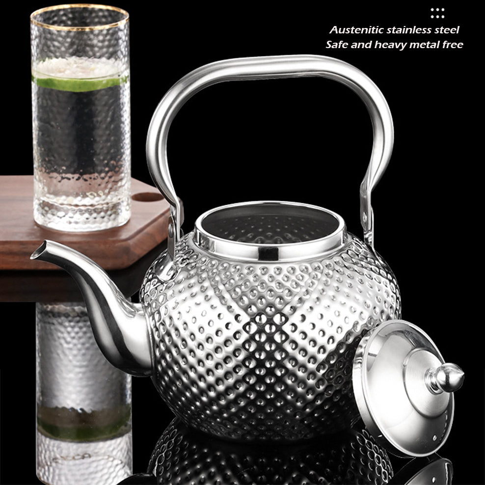 Royallure Stainless Steel Tea Kettle with Ergonomic Handle & Tea Strainer 4