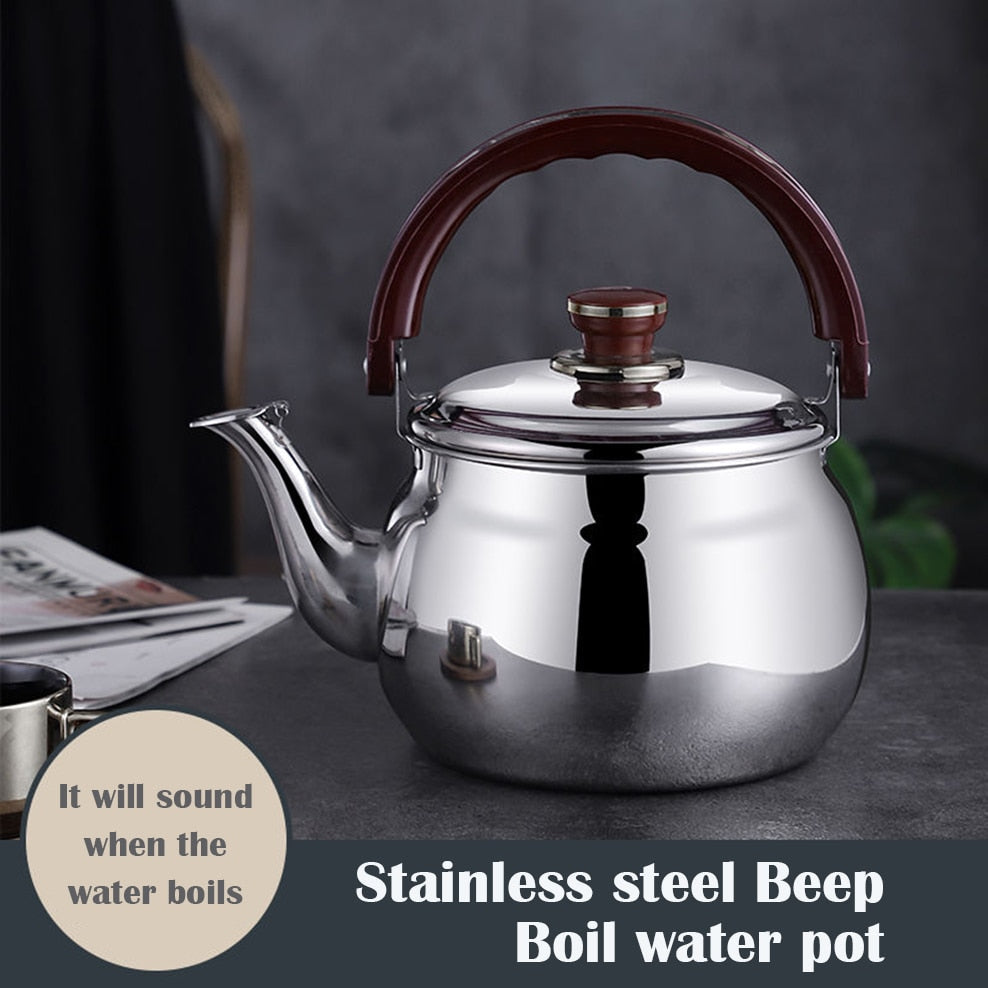 Royallure Stainless Steel Whistling Tea Kettle with Ergonomic Handle and Large Capacity 2