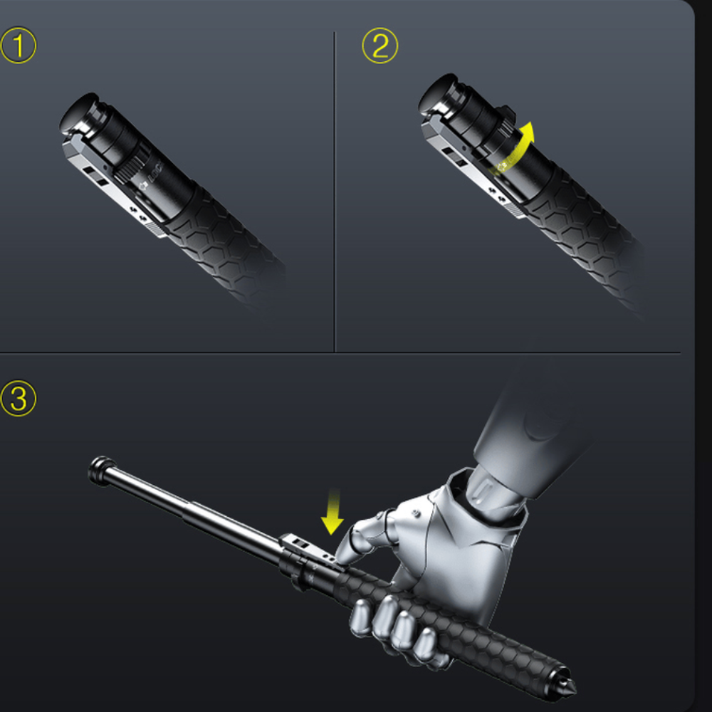 Royallure Telescopic Hiking Pole - Durable Alloy Trekking Stick with Anti-Slip Grip 6