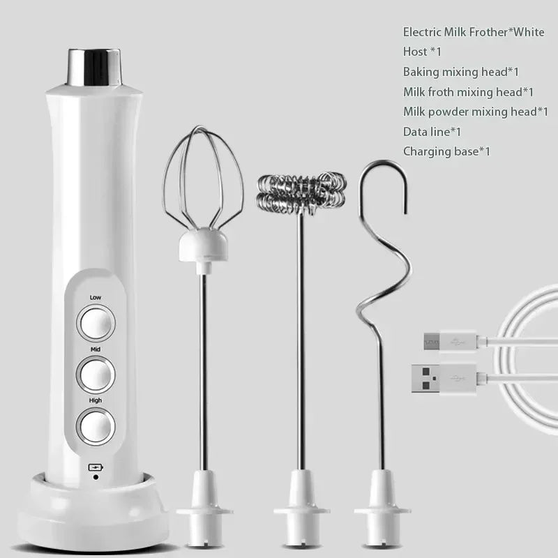 Royallure USB Rechargeable Handheld Milk Frother with 3 Speed Settings - Perfect for Lattes, Cappuccinos, and Hot Chocolate 7