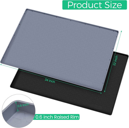 Royallure Under Sink Waterproof Silicone Mat – Versatile Shelf Liner for Kitchen and Bathroom 1