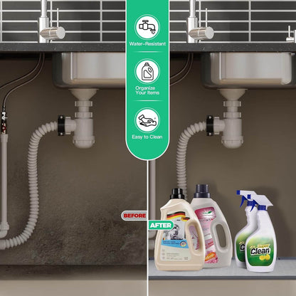 Royallure Under Sink Waterproof Silicone Mat – Versatile Shelf Liner for Kitchen and Bathroom 3