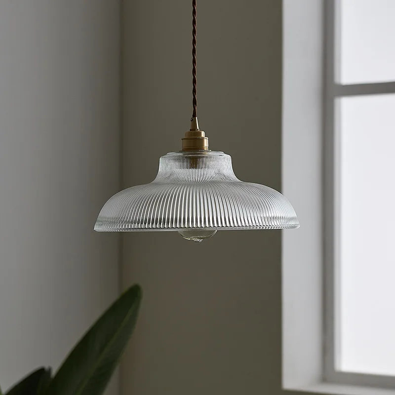 Royallure Vintage Green Glass Pendant Light – Elegant Hanging Lamp for Kitchen and Living Room 1