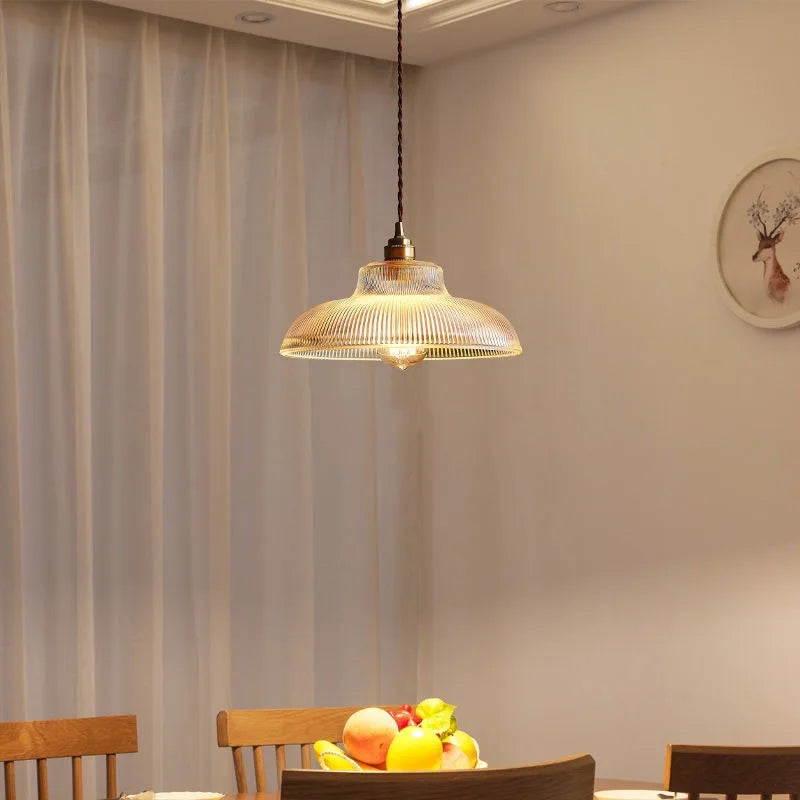 Royallure Vintage Green Glass Pendant Light – Elegant Hanging Lamp for Kitchen and Living Room 3