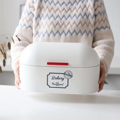 Royallure Vintage Hinged Lid Bread Box for Counter - Stylish Bread Storage Solution 3