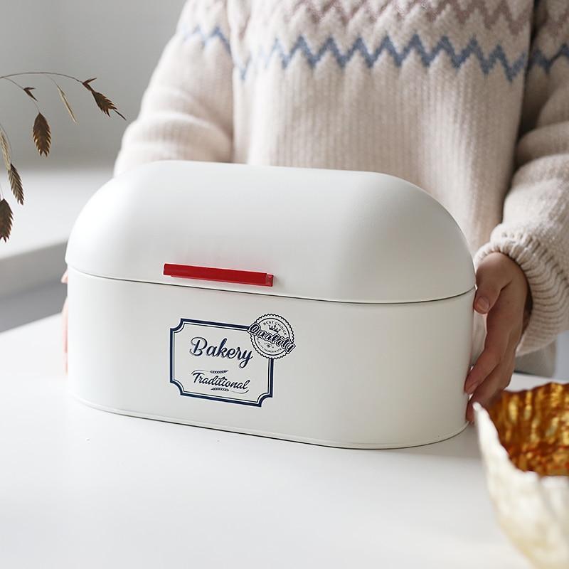 Royallure Vintage Hinged Lid Bread Box for Counter - Stylish Bread Storage Solution 4