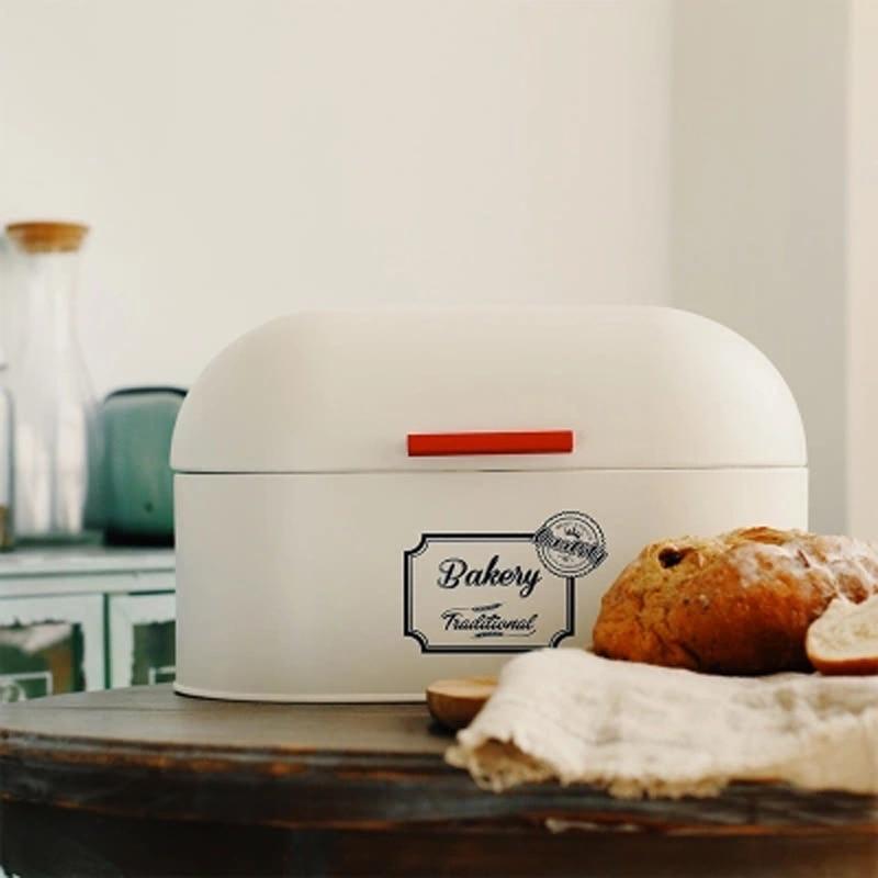 Royallure Vintage Hinged Lid Bread Box for Counter - Stylish Bread Storage Solution 5