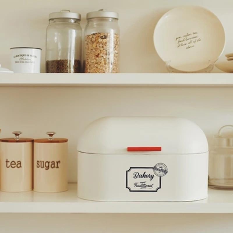 Royallure Vintage Hinged Lid Bread Box for Counter - Stylish Bread Storage Solution 6