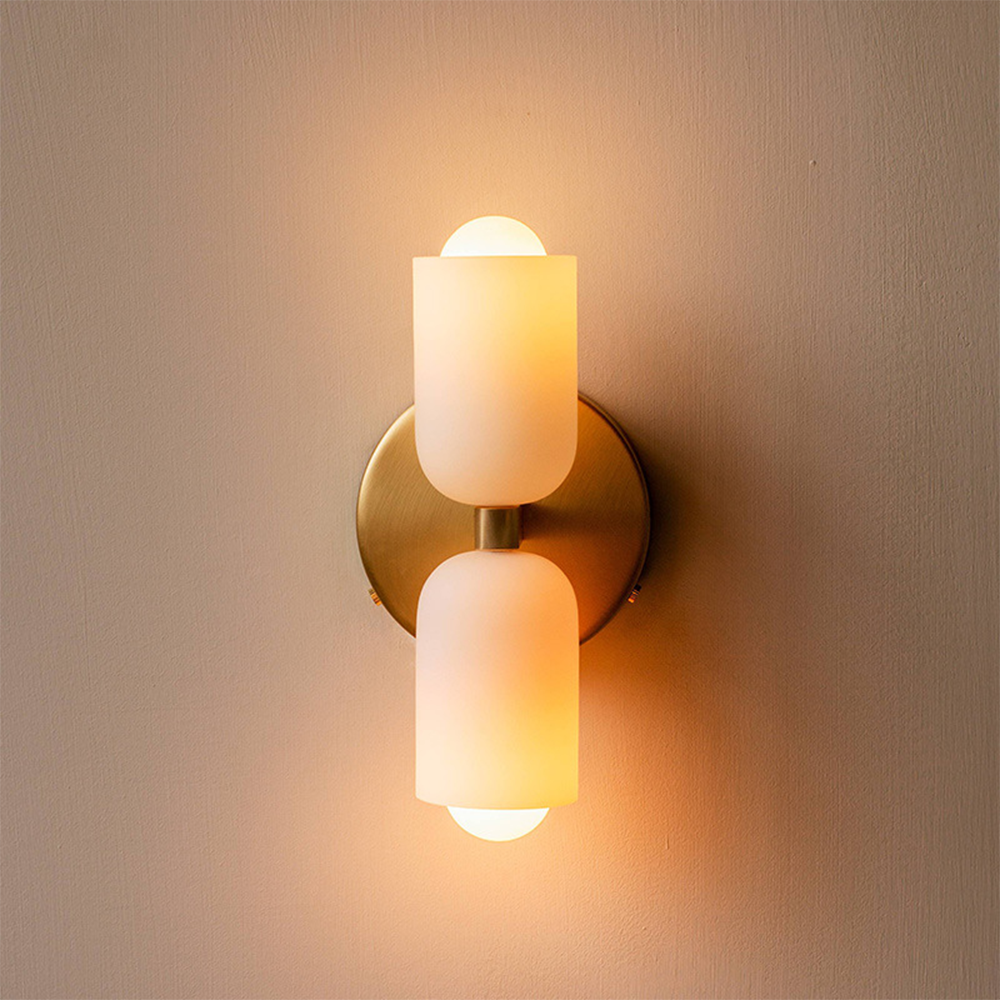 Royallure Vintage Wall Light Sconce with 2 E27 Bulb Sockets for Warm Atmosphere 0