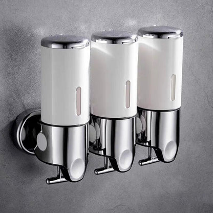 Royallure Wall-Mounted Soap Dispenser Set - Modern Hand Soap and Shampoo Storage 7