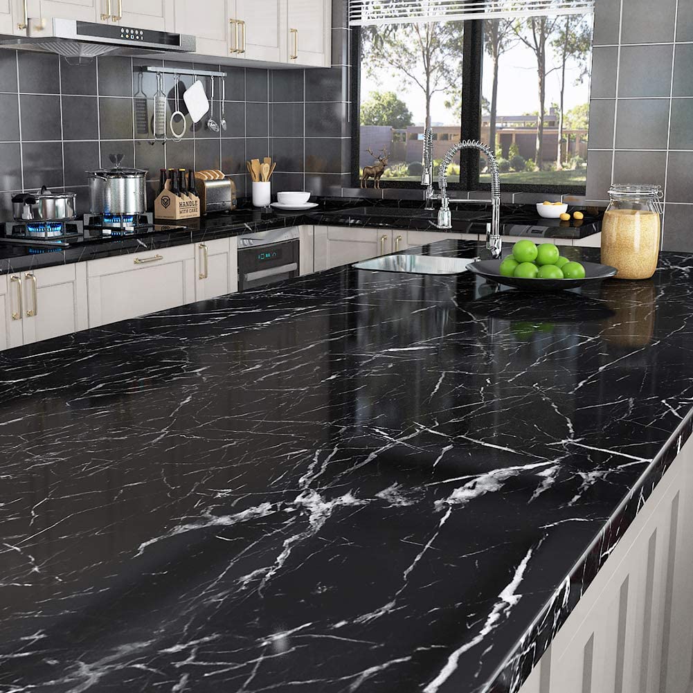 Royallure Waterproof Self-Adhesive Vinyl Marble Wallpaper for Easy Home Makeover 1