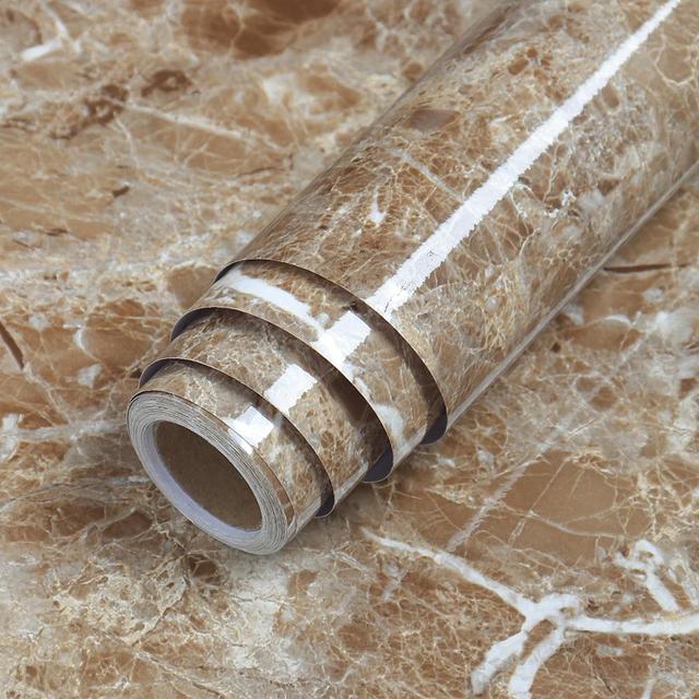 Royallure Waterproof Self-Adhesive Vinyl Marble Wallpaper for Easy Home Makeover 19