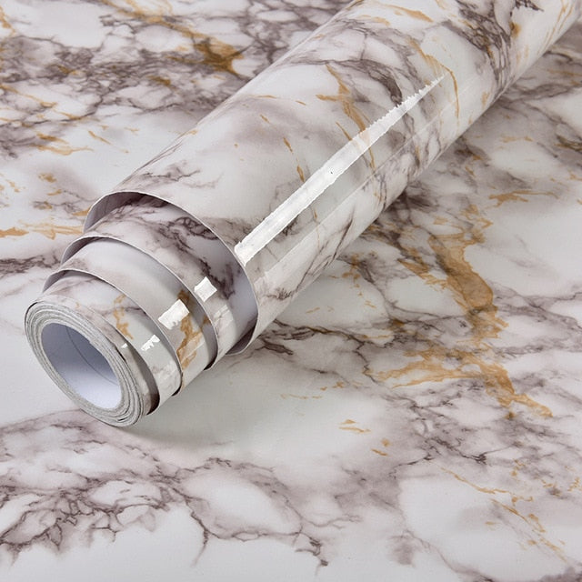Royallure Waterproof Self-Adhesive Vinyl Marble Wallpaper for Easy Home Makeover 8
