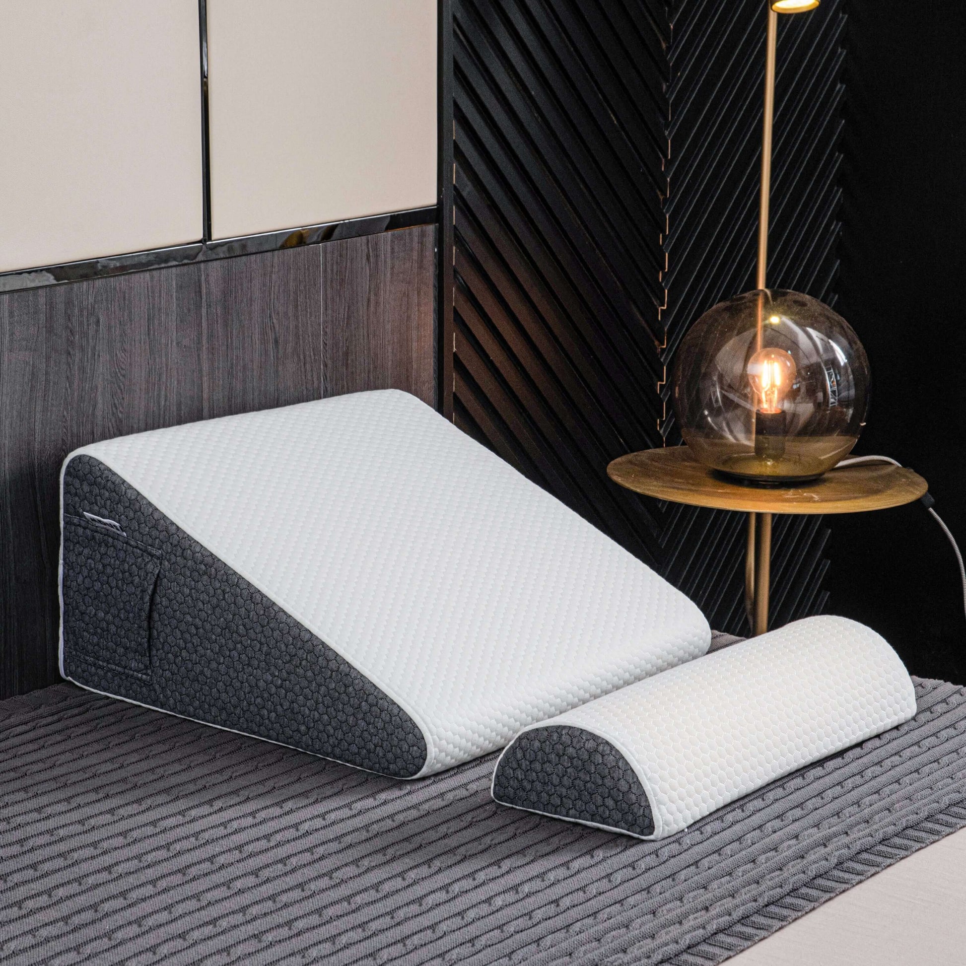 Royallure Wedge Pillow for Acid Reflux – Memory Foam Bed Wedge Pillow with Hypoallergenic Cover and Multiple Support Levels 5