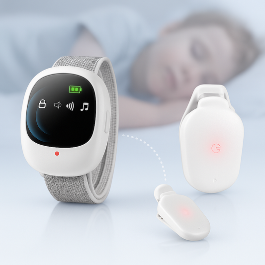 Royallure Wireless Bedwetting Alarm with Vibration Sensor for Potty Training – Rechargeable, Easy to Use, 40m Range 0