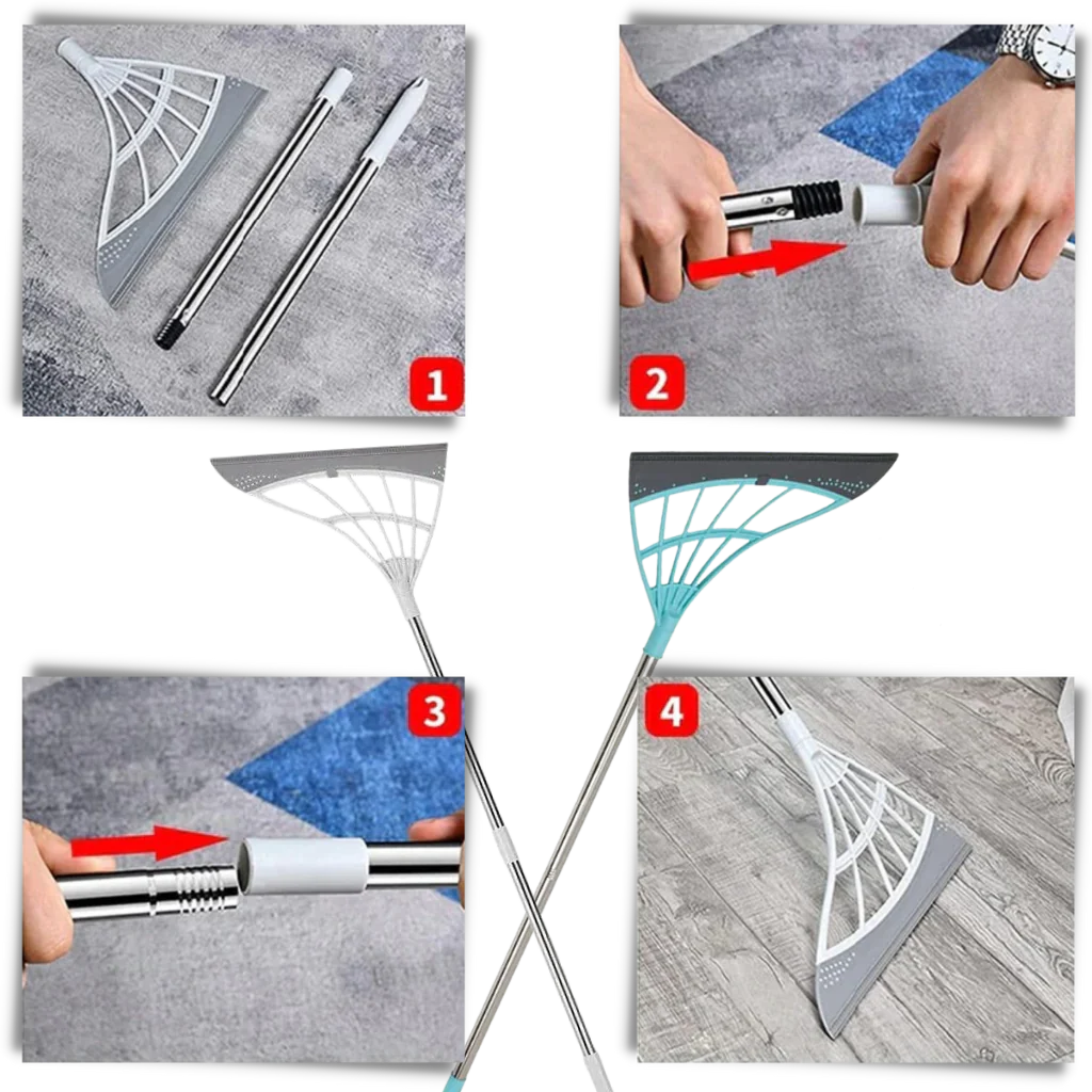 Luxora Telescopic Rubber Sweeper for Easy Cleaning