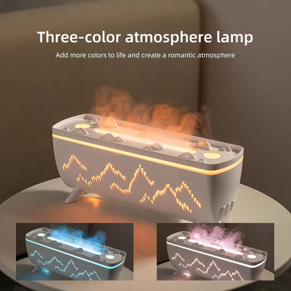 Royaleva Dual Nozzle Aroma Diffuser – Flame Light Humidifier with Jellyfish Mode