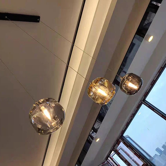 Luxora Modern Colored Glass Multi Pendant Chandelier for Dining Room & Living Room
