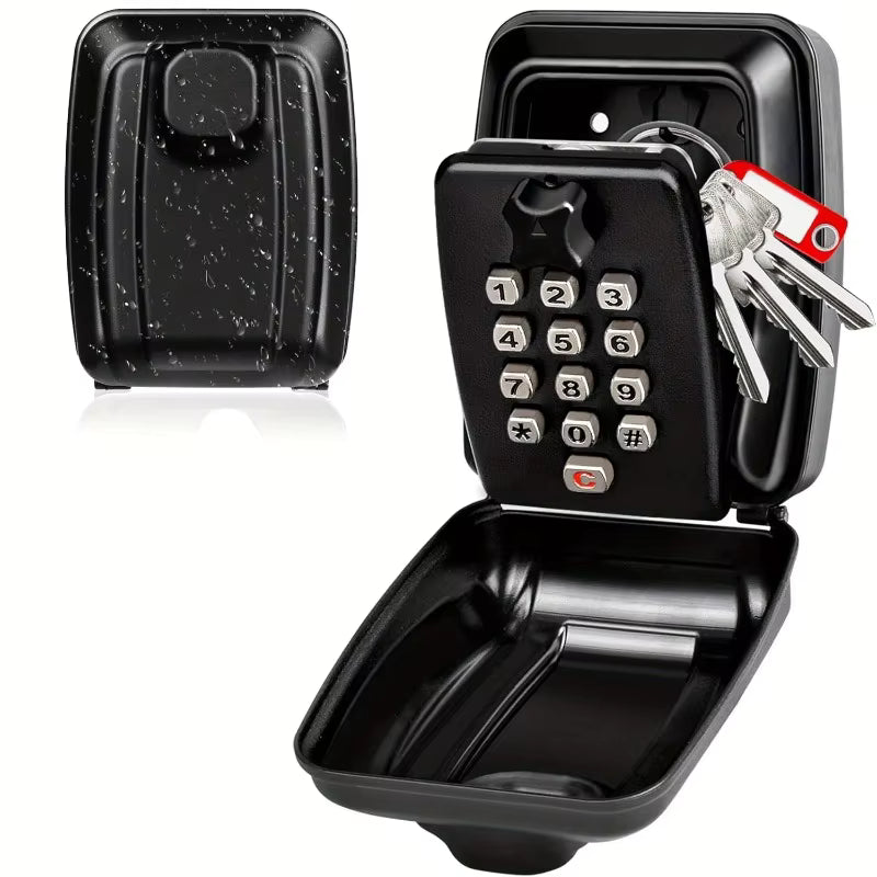 Luxora Weatherproof Anti-theft Key Lock Box with Adjustable Code for Indoor and Outdoor Use