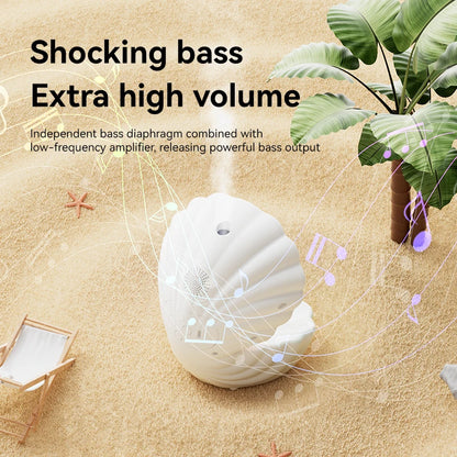 Shell Sleep Aid Bluetooth Speaker – RGB Night Light with Humidifier & Anti-Gravity Design