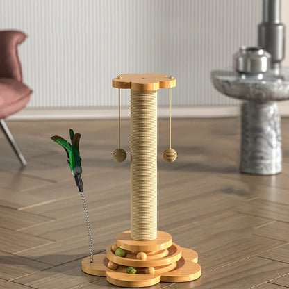 RoyaleGlow Cat Scratching Post with Multi-Surface Textures
