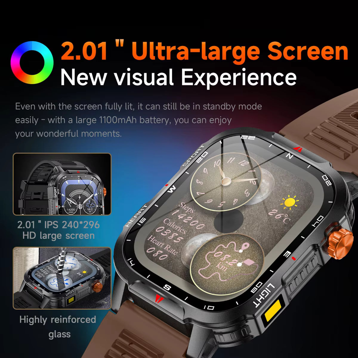 Royaleva AquaPro Swimming Smartwatch – Waterproof Fitness Tracker for Swimmers