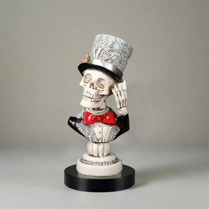 Royallure Skeleton Groom Resin Ornament Creative Halloween Atmosphere Decor