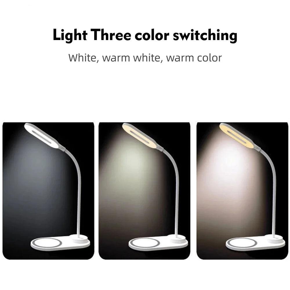Wireless Fast-Charging Table Lamp - Fast Wireless Charger for iPhone & Samsung - Default Title