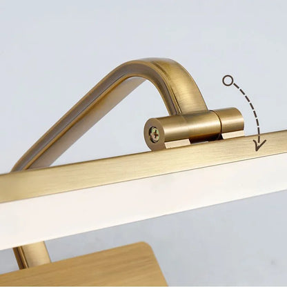 Royaleva Modern Linear LED Vanity Light - Brushed Brass Wall Sconce for Bathroom & Mirror Lighting