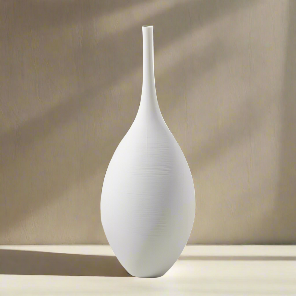 Minimalist Ceramic Vase – Handcrafted Matte Finish Decorative Vase for Modern Home Styling