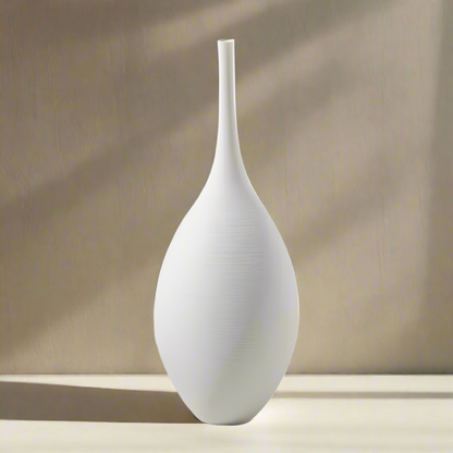 Minimalist Ceramic Vase – Handcrafted Matte Finish Decorative Vase for Modern Home Styling