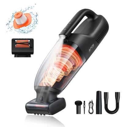 Wireless Car Vacuum Cleaner – Baseus AP02 with Roller Brush & LED Light