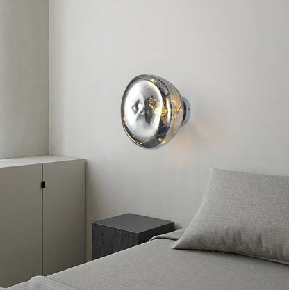 Rayvia Lava Wall Light, Modern Ambient Glass Wall Lamp for Bedroom & Living Room