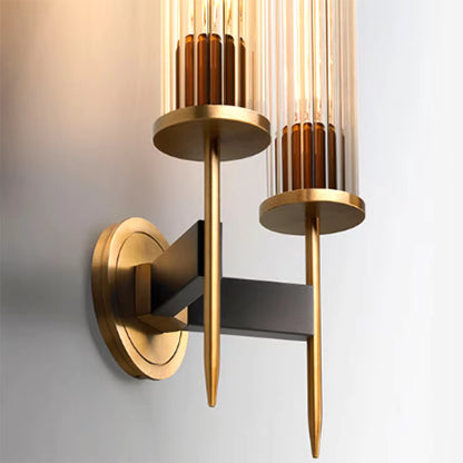 Lumora Modern Wall Sconce - Luxury Copper Glass Contemporary Design Premium Lighting