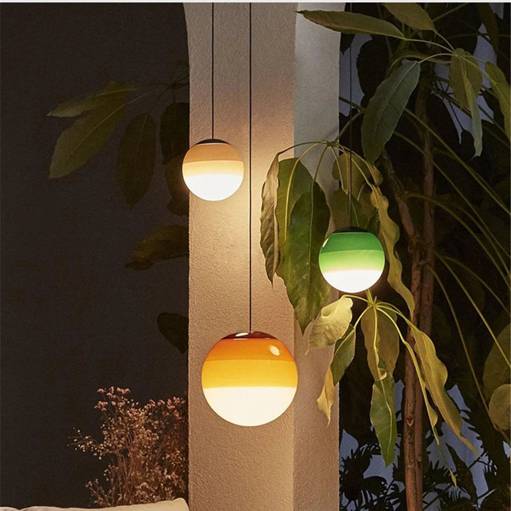 LuxRoyale Gradient Glass Pendant Light,  Modern Luxury for  Dining Room And Reading Nook